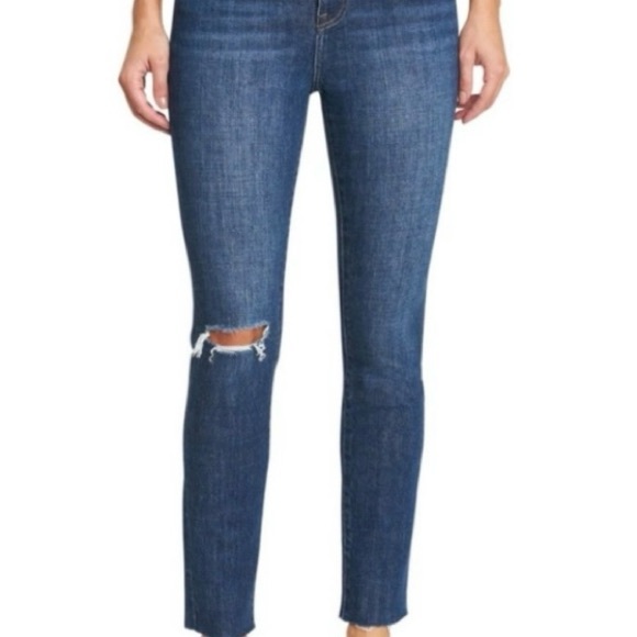 Pistola Denim - PISTOLA Cara Essex Distressed Jeans in Dark Wash Size 27